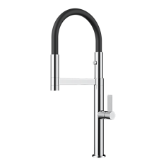 Смеситель Omoikiri Osaka-C-BL, латунь/хром, черный