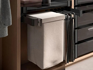 Конеро Комплект Мешок для белья на раме WхD 710-770x450, мешок широкий 1 шт; вешалки 3 шт, черный Art. 5497937021, Kessebohmer