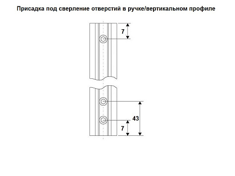 DS10 Ручка-профиль асимметричная серебро 2700 мм, Dorwell