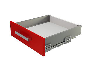 Комплект ящика  с прямыми боковинами СТАРТ SOFT с доводчиком стандартной высоты, 86мм, серый, SB18GR.1/300, Boyard