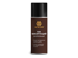 Лак фиксирующий безореольный Мастер Сити, баллон 400 мл