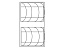 Сушилка выкатная Ф11, Дайнинг Агент 600 мм (2 модуля д/посуды Б), титан, дно белый, арт. 2395609706, Кессебёмер