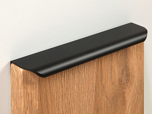 Ручка мебельная, торцевая MONTE RT110BL.1/160/200, 160 / 200 мм, черный, Boyard