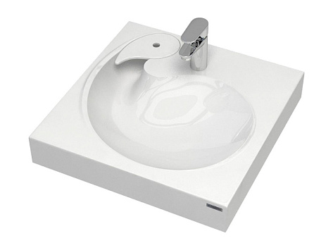 Раковина над стиральной машиной WINKEN 740431, белая, 60х60, с комплектом, Paulmark