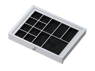 ARISTO Полка для аксессуаров с доводчиком, серия 460, L=607, Дерево белое, белый Art. WD0470.VP060.WH0PC.RU