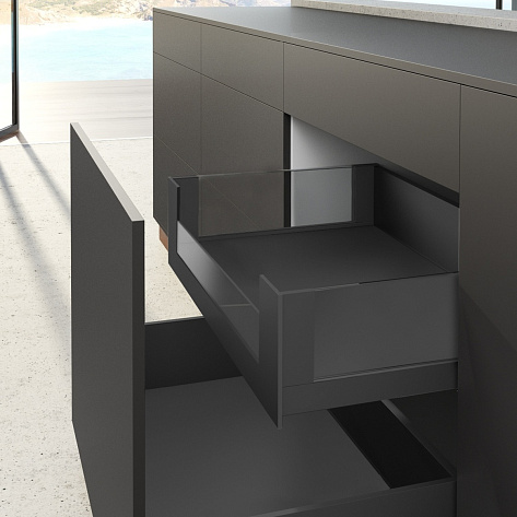 Стекло для передней панели внутреннего ящика AvanTech YOU, H66 B450, KD16, Art. 9283185, Hettich