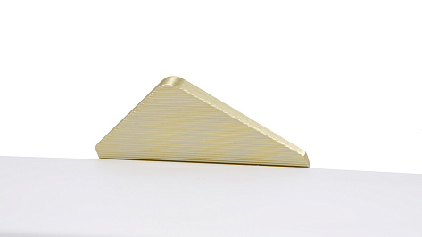 Ручка мебельная, торцевая ICON RT014BSG.1/32, 32 / 70 мм, брашированное сатиновое золото, Boyard