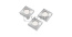 Комплект 3 LED светильников MARBELLA PLUS, 27диодов, 1.5W, подключение 220V,  холодный свет, GTV