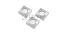 Комплект 3 LED светильников MARBELLA PLUS, 27диодов, 1.5W, подключение 220V,  холодный свет, GTV
