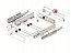 Соединитель задней стенки для ящика InnoTech Atira, высота 54 мм, белый, правый, Art.9194624, Hettich