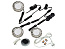 Комплект из 3-х LED свет-ков Artus-1 220V врезной/никель/тепл.свет/выкл/сет.шнур