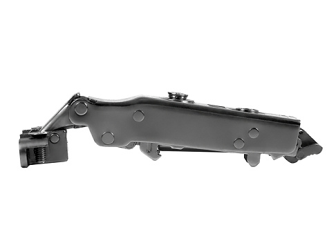 Петля для узкого алюминиевого профиля EVO FRAME S с шнек. рег. накладная с амортизатором, clip-on/QuickClic, черный никель H813A/BN, BOYARD