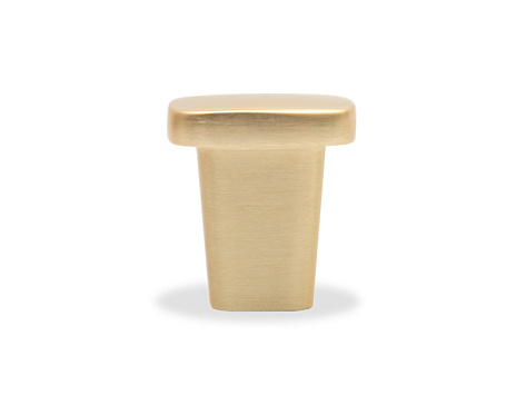 Ручка мебельная, кнопка GASPAR RC022MBSG.4, матовое брашированное сатиновое золото, Boyard