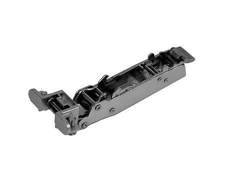 Петля для узкого алюминиевого профиля EVO PUSH FRAME S с шнек. рег. накладная 93* без пружины, clip-on/QuickClic, черный никель H913A/BN, BOYARD