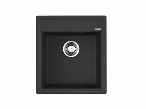 Мойка кухонная Omoikiri Daisen 46-BL, 460х510х200мм, Artgranit/Черный, в комплекте