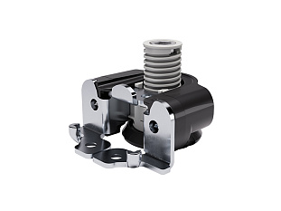 Опора мебельная INTEGRATO TECH D, со штифтами и предустановленными саморезами, регулировка 20 мм