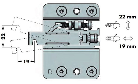 Мебельный навес CMR 807 RV, комплект (левый + правый, монтажные планки, заглушки), белый, LID