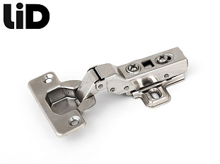 Петля полунакладная 110* с доводчиком, clip-on, с ответной планкой H=0, LID