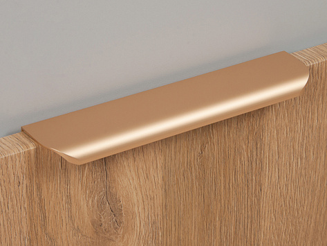 Ручка мебельная, торцевая MONTE RT110SG.1/160/200, 160 / 200 мм, золото, Boyard