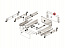 Соединитель задней стенки для ящика InnoTech Atira, высота 176 мм, белый, правый, Art.9194640, Hettich