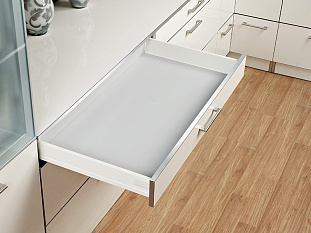 Ящик TENDERBOX 86х350мм с доводчиком и амортизатором, серый