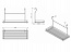 Полка навесная одноуровневая, 450х185х280мм, хром, CWJ202