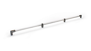 Ручка мебельная, скоба ПРОРОК RS480BAP/CL.5/960, 960 мм, браш. старинное олово/прозрачный, Boyard