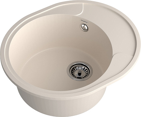 Мойка кухонная Granfest GF-URBAN 857L 570х480х200мм, белый, искусственный камень