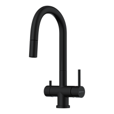 Смеситель Omoikiri Akita-S GB, с выдвижным изливом, графит