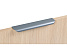 Ручка мебельная, торцевая MONTE RT110GR.1/160/200, 160 / 200 мм, серый, Boyard