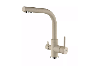 Смеситель высокий Paulmark Es213011-BE, с питьевой водой, бежевый, искусственный камень