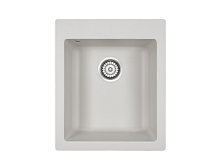 Мойка Paulmark LEER ,PM104249-WH  , 415х490мм, кварцевая композитная мойка, белая 