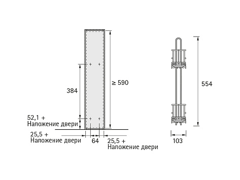 Корзина выкатная на 2 полки в модуль 150 Cargo IQ plus 150, серый металлик, Art. 9077588, Hettich