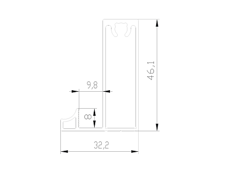 Aristo Slim line Рамка нижняя широкая серебро крац. 5,4 AV0589.VP540.SLXAN.CJ