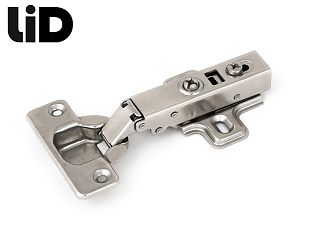 Петля накладная 110* с доводчиком, clip-on, с ответной планкой H=0, LID