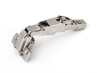 Петля Integra Slowmotion накладная 175*, с демпфером Art. 51.AWH5.05.000.50.00, c планкой H2 с еврошурупом, FGV