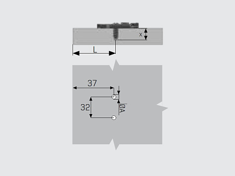 Монтажная планка для IMPRO/INVO/MASTER с регулировкой 3D, дистанция 5 мм, с евровинтом 6,3х14 Art. 10263854, Samet