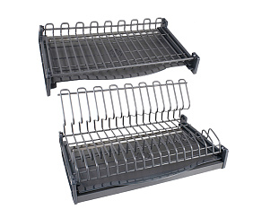 Сушилка для посуды с плоским прутком, графит STUDIO FL 18, SU19/500/GRPH, Boyard