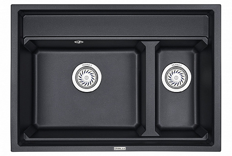 Мойка кухонная Granula KS-7302, 730х510х245мм, шварц , искусственный камень