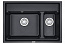 Мойка кухонная Granula KS-7302, 730х510х245мм, шварц , искусственный камень