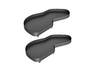 2 полки + рычаги Леманс, 500 мм, Арена ПЬЮР, Комплект установочный, левый, антрацит, цвет дна антрацит, антислип, Art. 2603959846, Kessebohmer