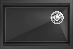 Мойка кухонная LINO 654-R 1-чаш 650х440мм antracite арт.LN-654-R antracite, Rivelato