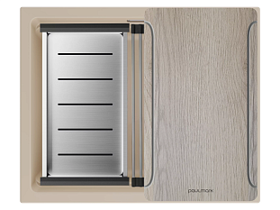 Мойка Paulmark гранит LUMI-MULTI SINK 55 UNI, латте, 550х450мм