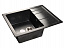 Мойка кухонная Granfest GF - Q650L, 650х495х200мм, черный 308, искусственный камень, в комплекте