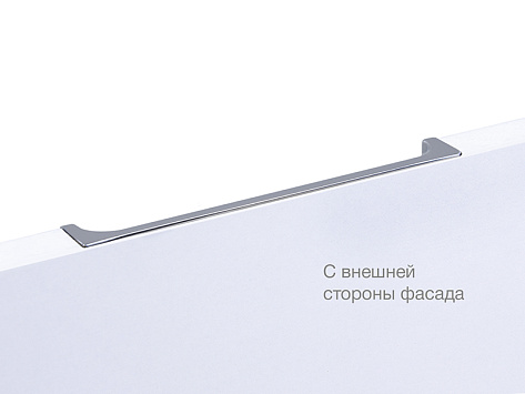 Ручка торцевая, врезная EVA RT020CP.1/000/100, 64 / 100 мм, хром, Boyard