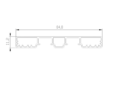 ARISTO Профиль рамы под стекло широкий NOVA, серебро матовое 5,4, NB0651.VP540.SLMAN.CJ