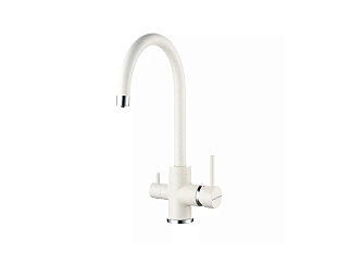 Смеситель для кухни ESSEN, белый, 213211-331, Paulmark