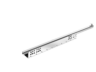 Скрытая направляющая Quadro 22/350 SFP, Push to Open, 22 кг, частичное выдвижение, для деревянных ящиков EB 20, правая Art. 9264123, Hettich