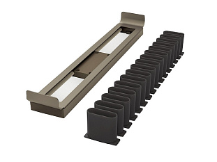 Держатель для галстуков и ремней на боковину лев/прав выдвижной 450 мм, Конеро, D 475 мм, цвет ШАМПАНЬ Art. 2383799853, Kessebohmer