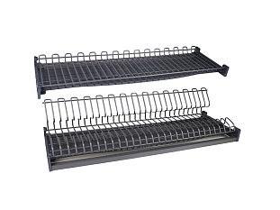 Сушилка для посуды с плоским прутком, графит STUDIO FL 18, SU19/900/GRPH, Boyard